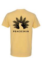 Load image into Gallery viewer, Peacockin Logo Tee-Banana Cream
