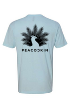 Load image into Gallery viewer, Peacockin Logo Tee-Ice Blue
