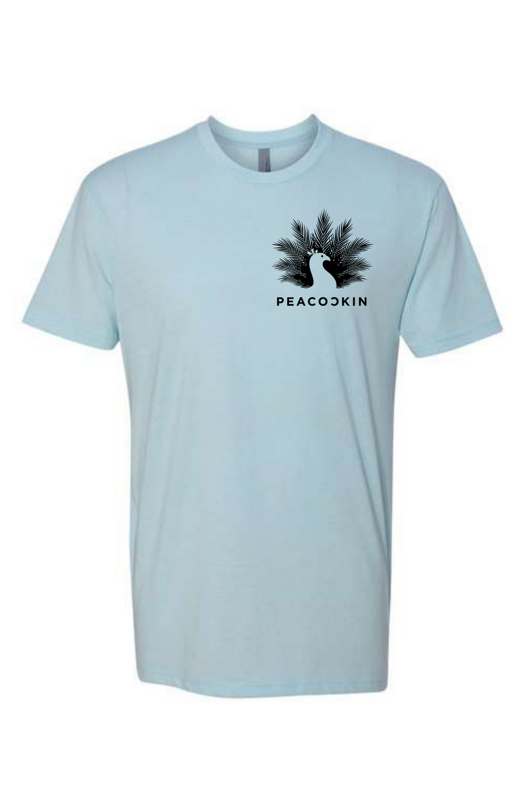 Peacockin Logo Tee-Ice Blue