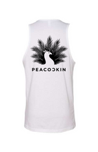 Load image into Gallery viewer, Solid Peacockin Tank-White
