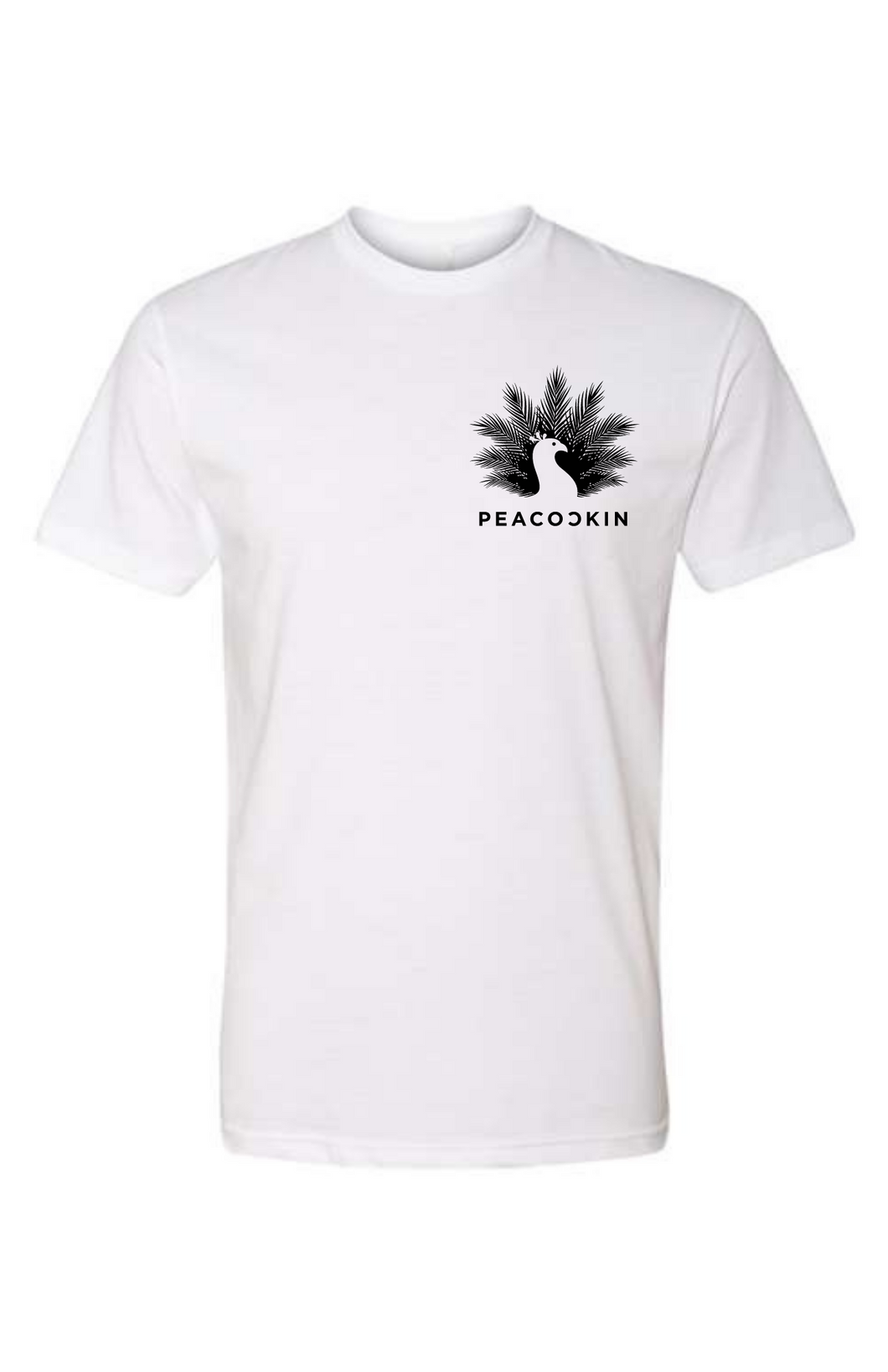 Peacockin Logo Tee-White