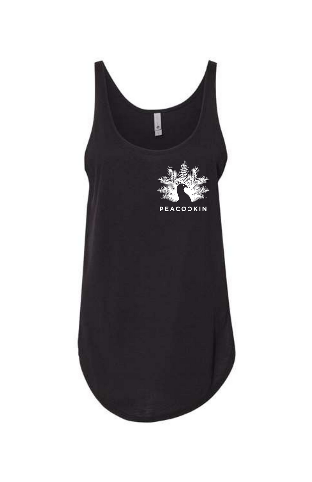 Solid Peacockin Tank-Black