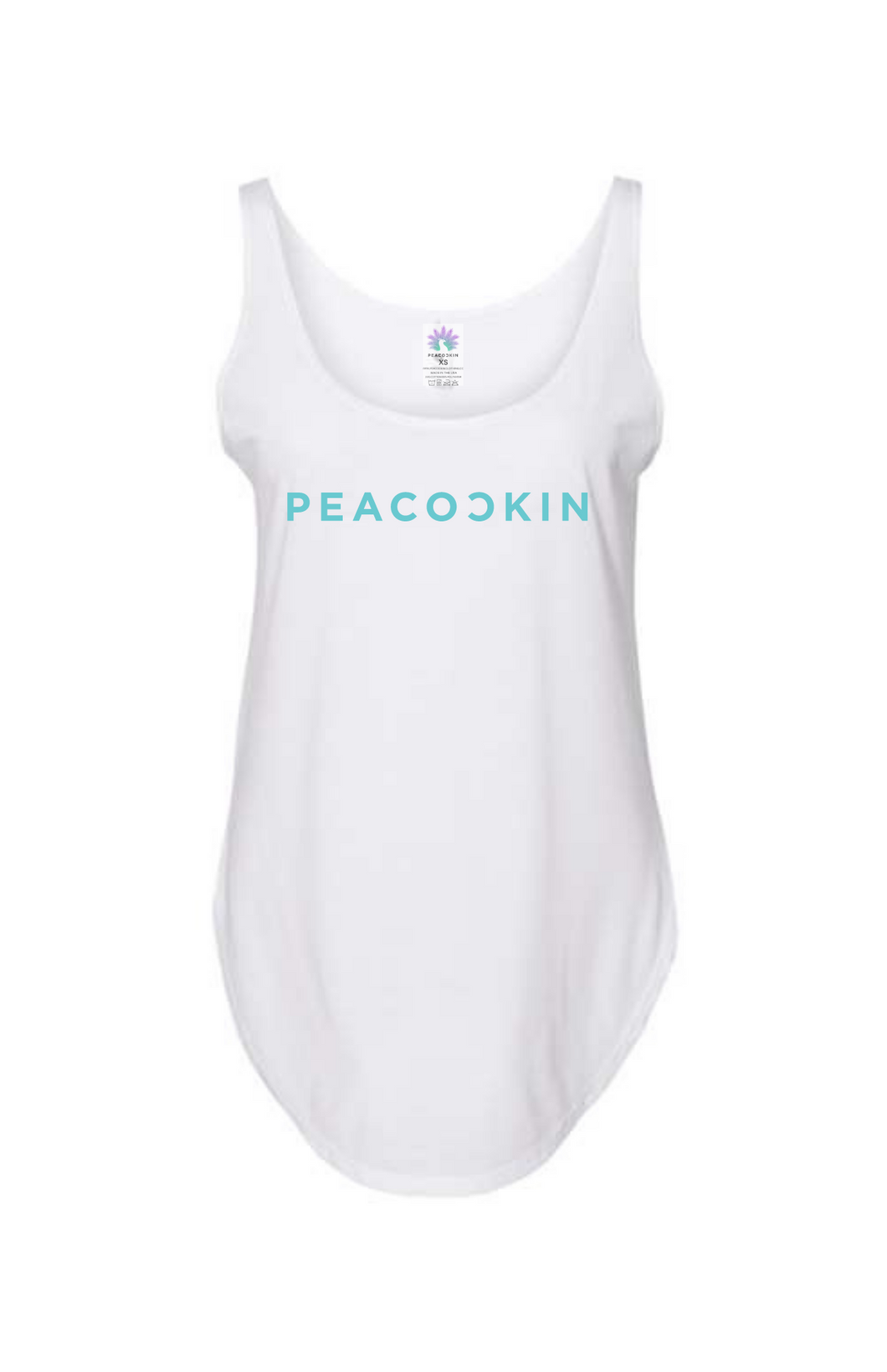 Peacockin Tank-White